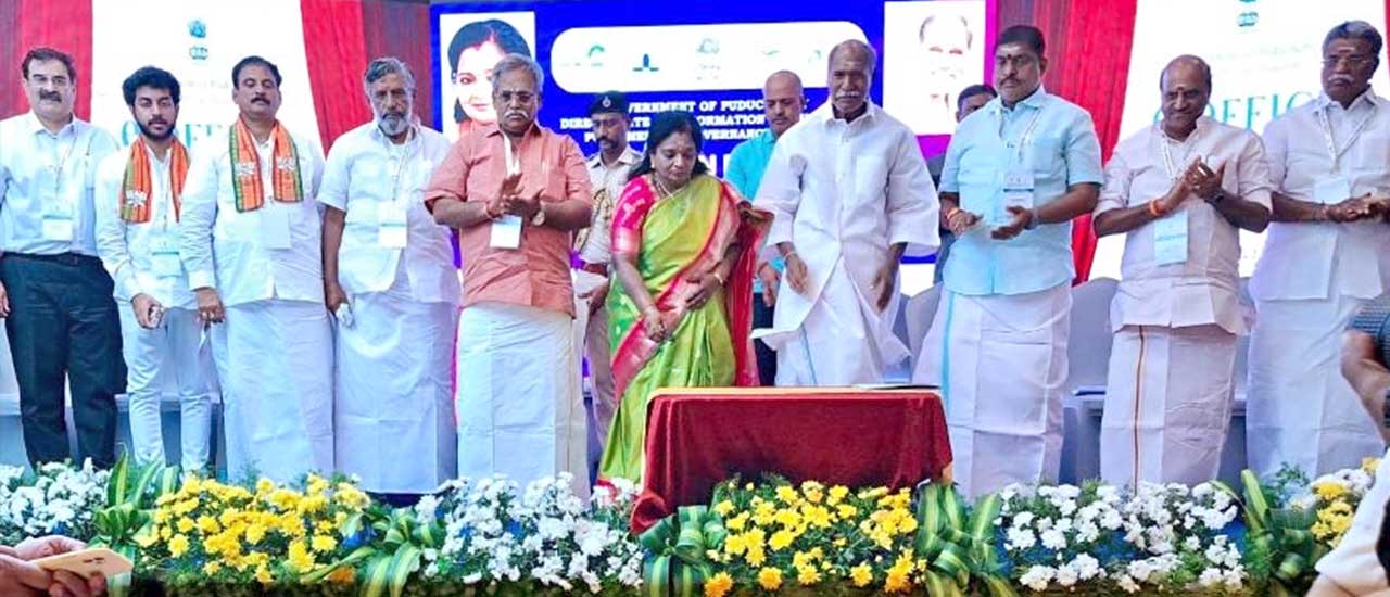 Dr. Tamilisai Soundararajan, the Hon’ble Lieutenant Governor of Puducherry, inaugurating the Unified Data Hub (UDH) for Comprehensive Data Management