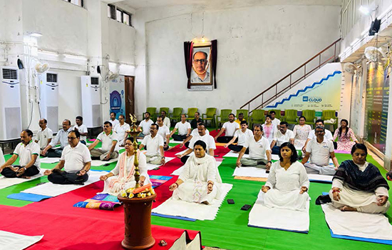 Celebrating the 11th International Yoga Day at NIC: A Day of Unity and Wellness