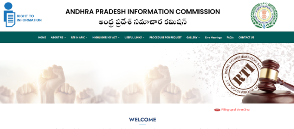 Hon’ble Governor of Andhra Pradesh Launches New Website of State Information Commission
