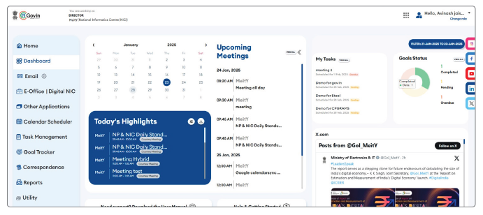 गॉव.इन डैशबोर्ड