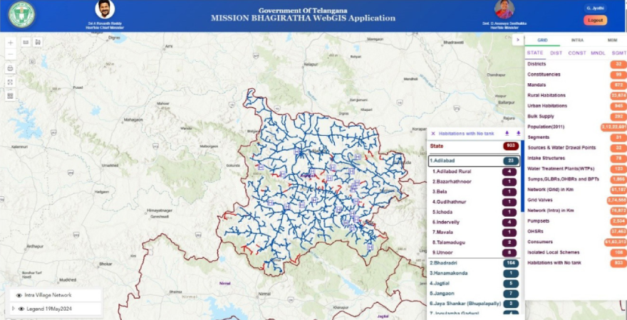 Mission Bhagiratha WebGIS Application