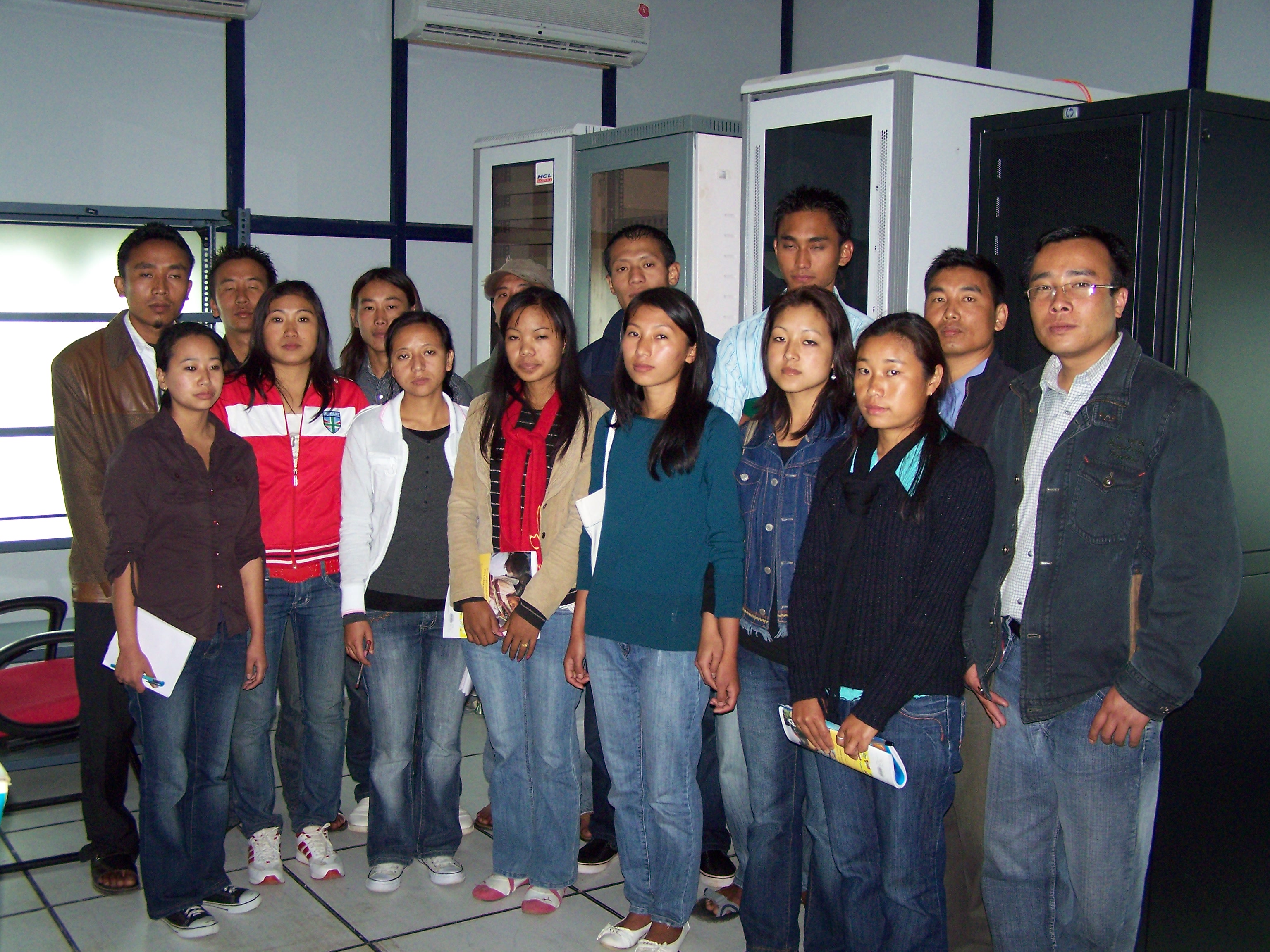 Trainees at NIC Nagaland State Centre  Data Centre  Kohima
