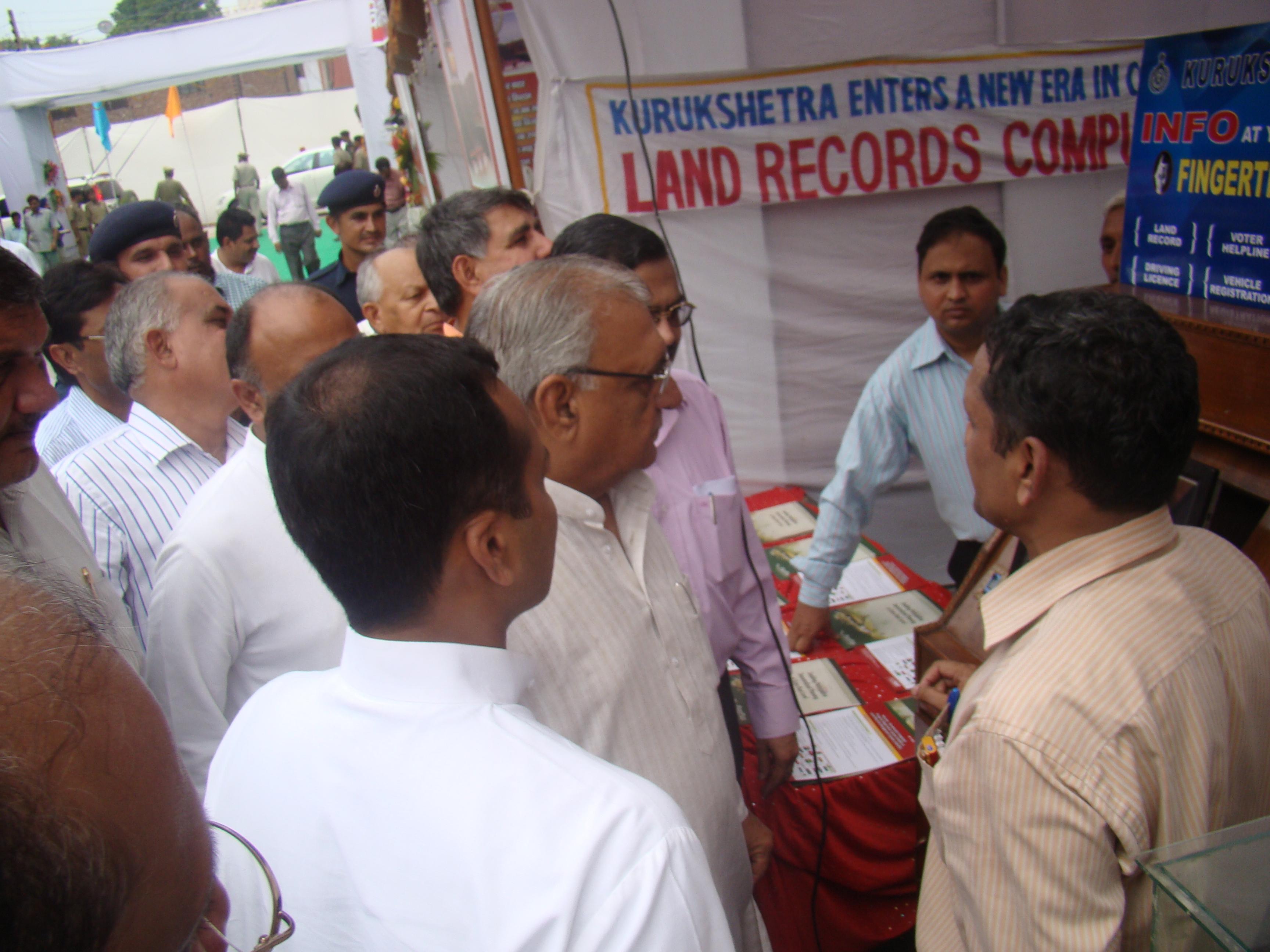 Demonstration of PRIAsoft, Plan plus to Sh. Bhupinder Singh Hooda, Honorable CM, Haryana