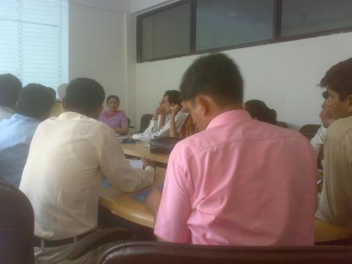 Participants are interacting with Instructor