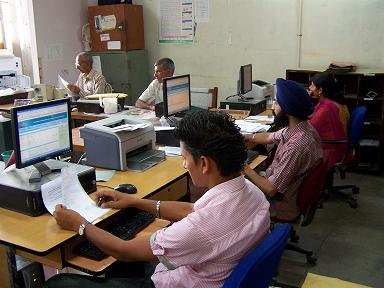 Officials using IntraGov Portal in Issue Branch