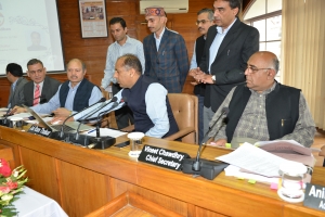 Hon'ble Chief Minsiter, HP Launching the CM Samadhan Interface at Shimla