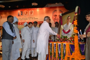 Sh. Bhupinder Singh Hooda, Honorable CM Haryana during Launching function of NFSO-2013  in Panipat