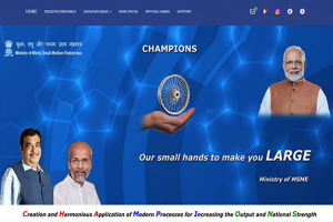 Homepage of the launched CHAMPIONS portal