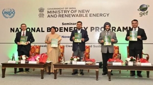 Shri R.K. Singh, Hon'ble Union Minister of Power and New & Renewable Energy, launching the BioUrja and BioGas portals