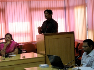 Dr. Saurabh Gupta, STD & SIO addressing the participants