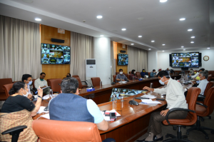 Smt. Keshni Anand Arora, IAS Chief Secretary Interacting with Industry Leader on the day of launch of Service