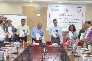 Release of eOffice 7.0 brochure by dignitaries