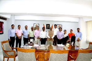 His Excellency Shri V.P. Singh Badnore and Senior Officials of Chandigarh Administration, along with teams from NIC and IT Department