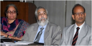 Justice Madan B Lokur of the Supreme Court of India (centre) during a Regional Discussion on the e-Courts Project at the Chandigarh Judicial Academy