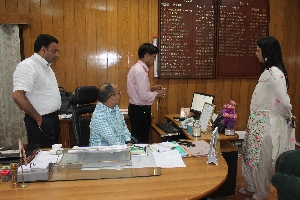 Online Permit System being Launched by the Deputy Commissioner Kullu