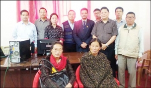 Director Sainik Welfare with NIC Nagaland, ex-servicemen and widows for Digital Life Certificate at DC Complex Kohima.