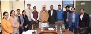 Team NIC with S. Harpal Singh Cheema, Honourable Finance, Planning and Excise & Taxation Minister, Punjab and department officials