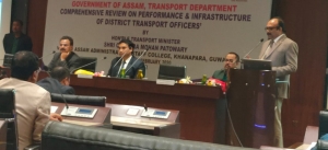 Presentation by NIC Sr.T.D. Rubaiyat-ul Ali in presence of Honble Transport Minister, Sh Chandra Mohan Patowary & Commissioner Transport Sh Adil Khan