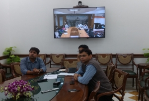 Officials of Karnataka, NIC State Unit participated through Video Conference