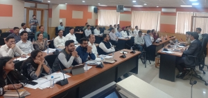 AROs attending the detailed presentation given by Sh. Bhupinder Pathak, DIO Kangra