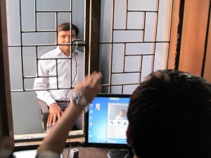 DM, Sri Surendra Singh,IAS being photographed