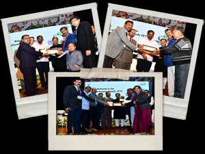 SIO Rajasthan, Tarun Toshniwal receiving the awards along with NIC and department team