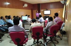 Sri Sapan Kumar Nanda, OAS, Tahsildar, Vyasanagar interacting with participants