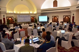 View of participants with hands on session during the workshop