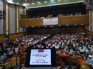 A View of the Officers present in NIT Hamirpur Auditorium during Launch