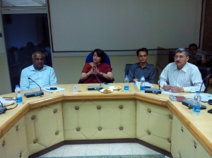 Smt. Sumita Misra,Transport Commissioner while addressing participants