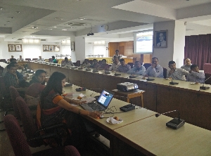 Mrs Seema Jain Scientist C during discussion with participants