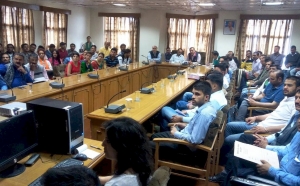 Er. R.K. Jaryal, Sh. Sanjay Kumar and  Sh. Sanjay Thakur interacting with the  IPH Officials