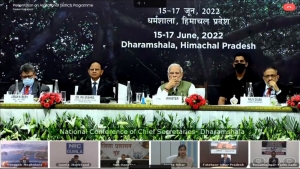 Hon'ble Prime Minister of India addressing the Chief Secretaries in the Conference