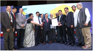 The Rohtang Permit Team Receiving the Award from  Dr. Jitendra Singh, Hon`ble Union Minister of State for Personnel, Admin.Reforms & Public Grievances