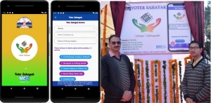 Voter Sahayak Mobile App Screens and DIO, ADIO Shimla