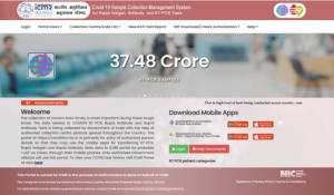 Covid19 Sample Collection Management System portal at https://covid19cc.nic.in