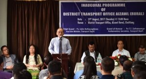 Mr Lalthangpuia Sailo, Secretary, Transport, Govt. of Mizoram chaired the function.