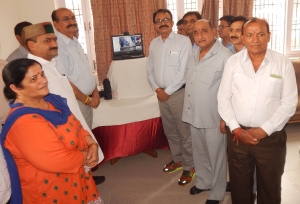Deputy Commissioner Una and other dignitaries present at Sombhadra, Una