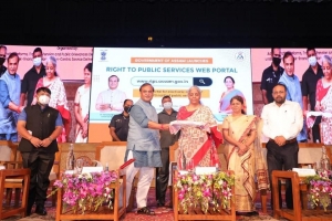 Launch of the RTPS portal by Smt. Nirmala Sitharaman, Honourable Union Minister of Finance and Corporate Affairs