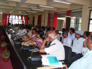 Participants during the training session