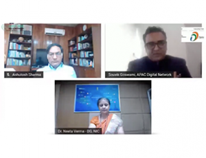 DG, NIC with other participants at Glocal India Healthcare Virtual Conclave