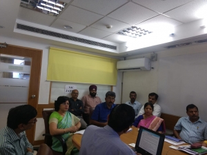 Dr. Ranjana Nagpal, DDG and Rajasthan State Coordinator, taking review meeting of Senior Officers