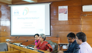 Additional Chief Secretary (IT) releasing the MyDiarY Mobile App