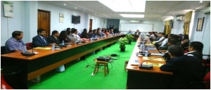 Chief Secretary Shri Lalmalsawma, IAS, Govt. of Mizoram addressing All Secretary level of Meeting