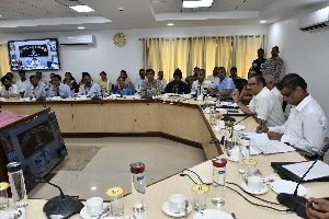 Interaction with District Administrations through Video Conferencing
