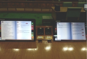 A view of the eVidhan interface on touch-screens