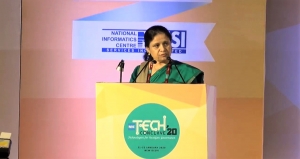 Dr. Neeta Verma, DG, NIC speaking on the occasion