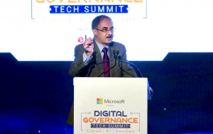 Shri Ajay Sawhney, Secretary, Ministry of Electronics and Information Technology delivering the inaugural address